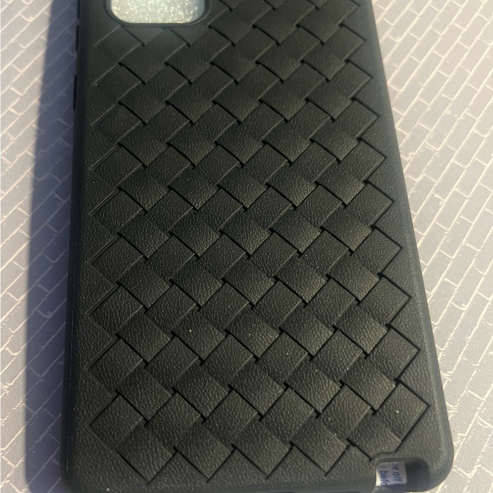 New Samsung Note 20 Black Woven Phone Case